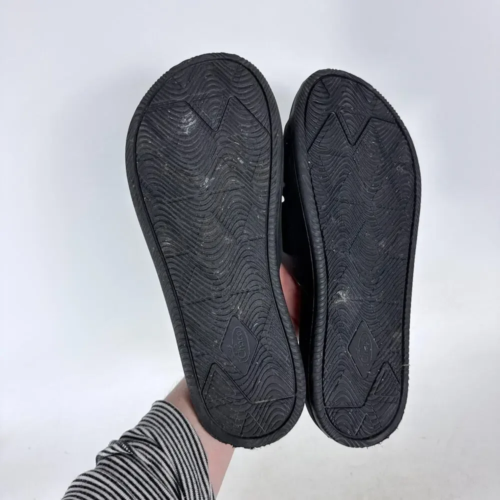 Chaco Chillos Slide Sandals Men's 12 Dark Tie-Dye Comfort Adjustable Slip On
